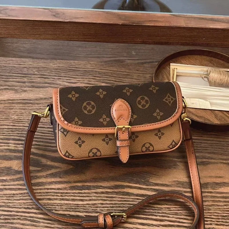

2025 New Nurse Bag for Women - Vintage Monogram Shoulder Purse Retro Fashion Crossbody Bag Elegant Casual Handbag