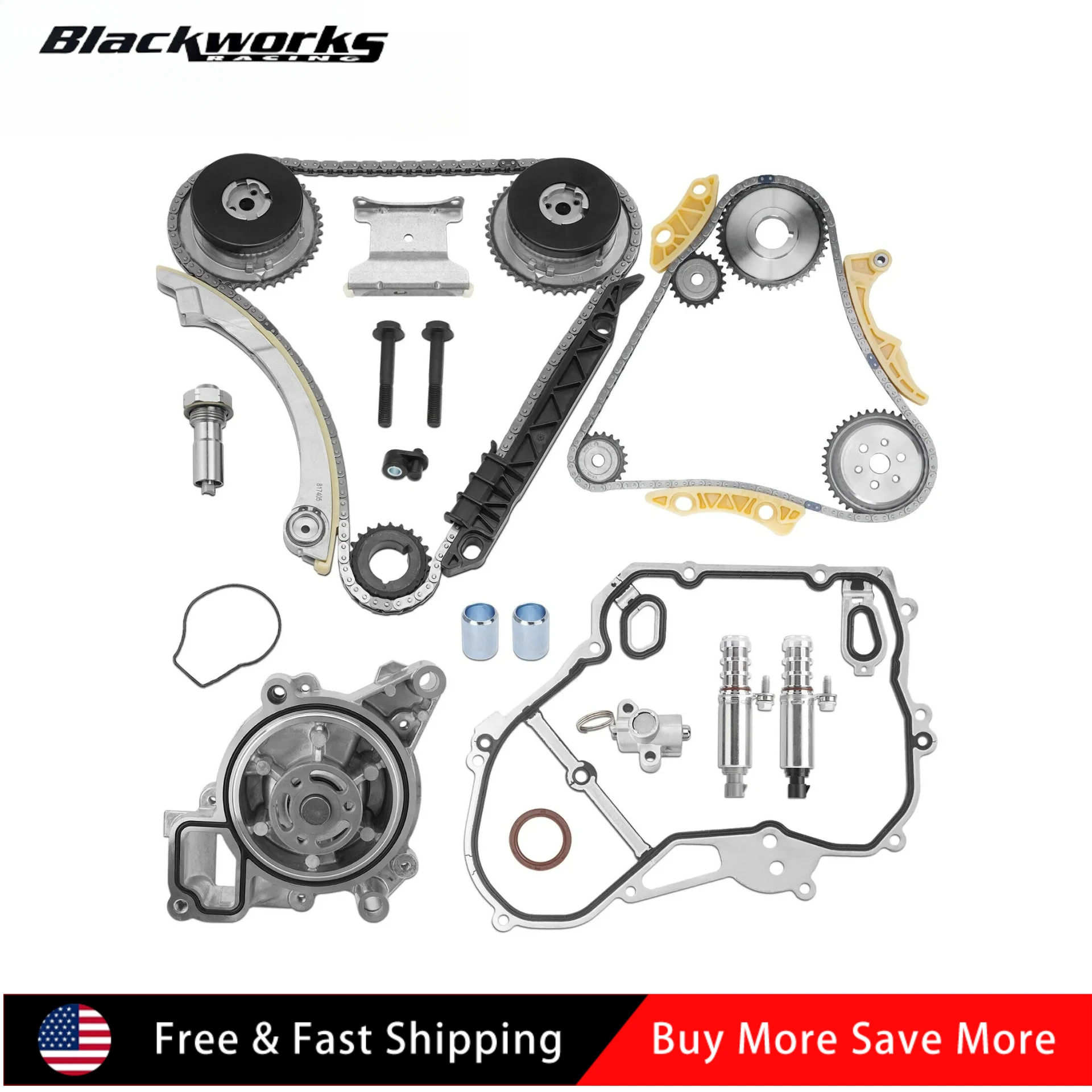 

9-4201S 94201S 9-4201SX 94201SX 9-4202S 94202S Timing Chain Kit with Water Pump for Chevy GMC Pontiac Buick Equinox 2.2L 2.4L