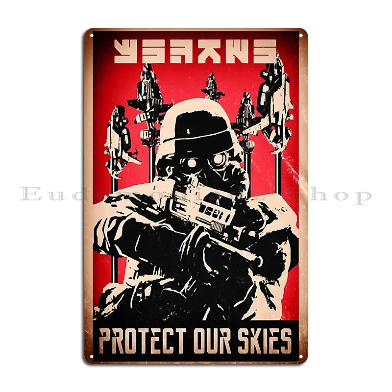 Killzone Helghast Propaganda Poster Metal Plaque Classic Printing Club Party Cinema Bar Tin Sign Poster
