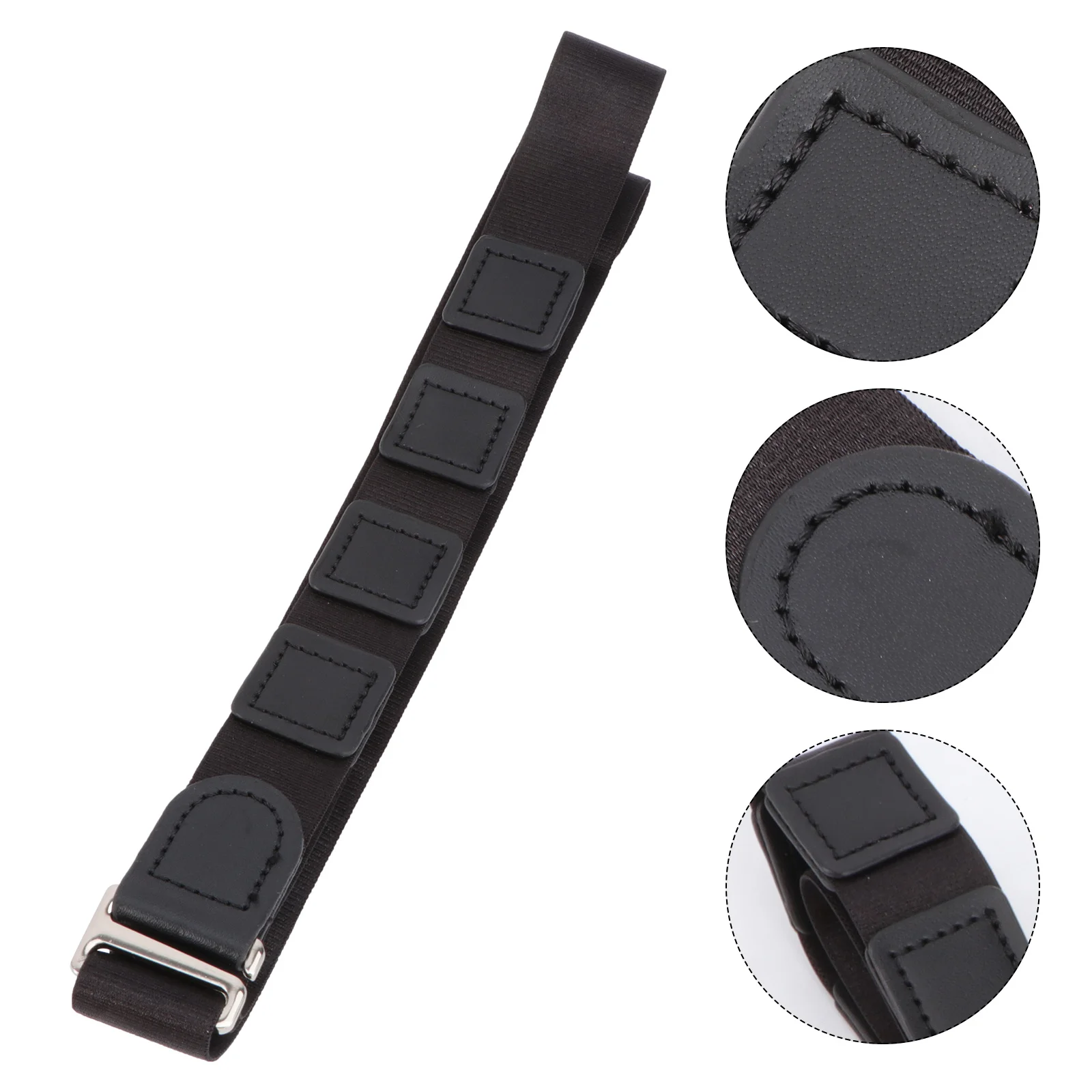 

Shirt Belt 2.5cm Adjustable Shirt Lock Belt Elastic Comfortable Fit for Men Women Anti-Wrinkle Anti-Slip