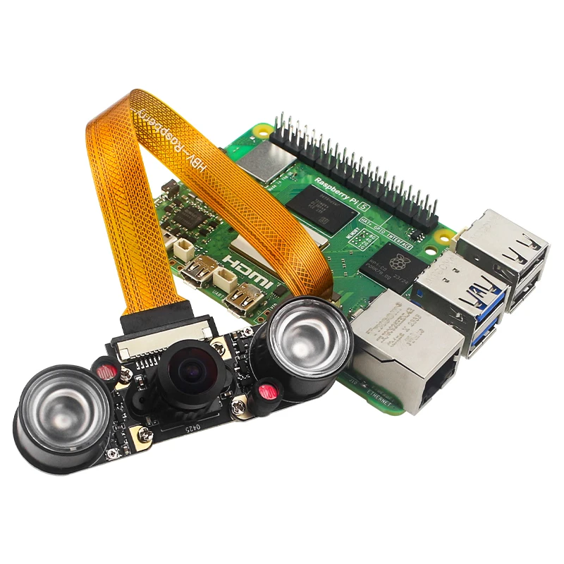 Kamera Raspberry Pi 5 8 MP IMX219 Układ czujnika Interfejs CSI 77° 130° 160° 200° Kamera internetowa dla Raspberry Pi 5. Opcjonalne światło