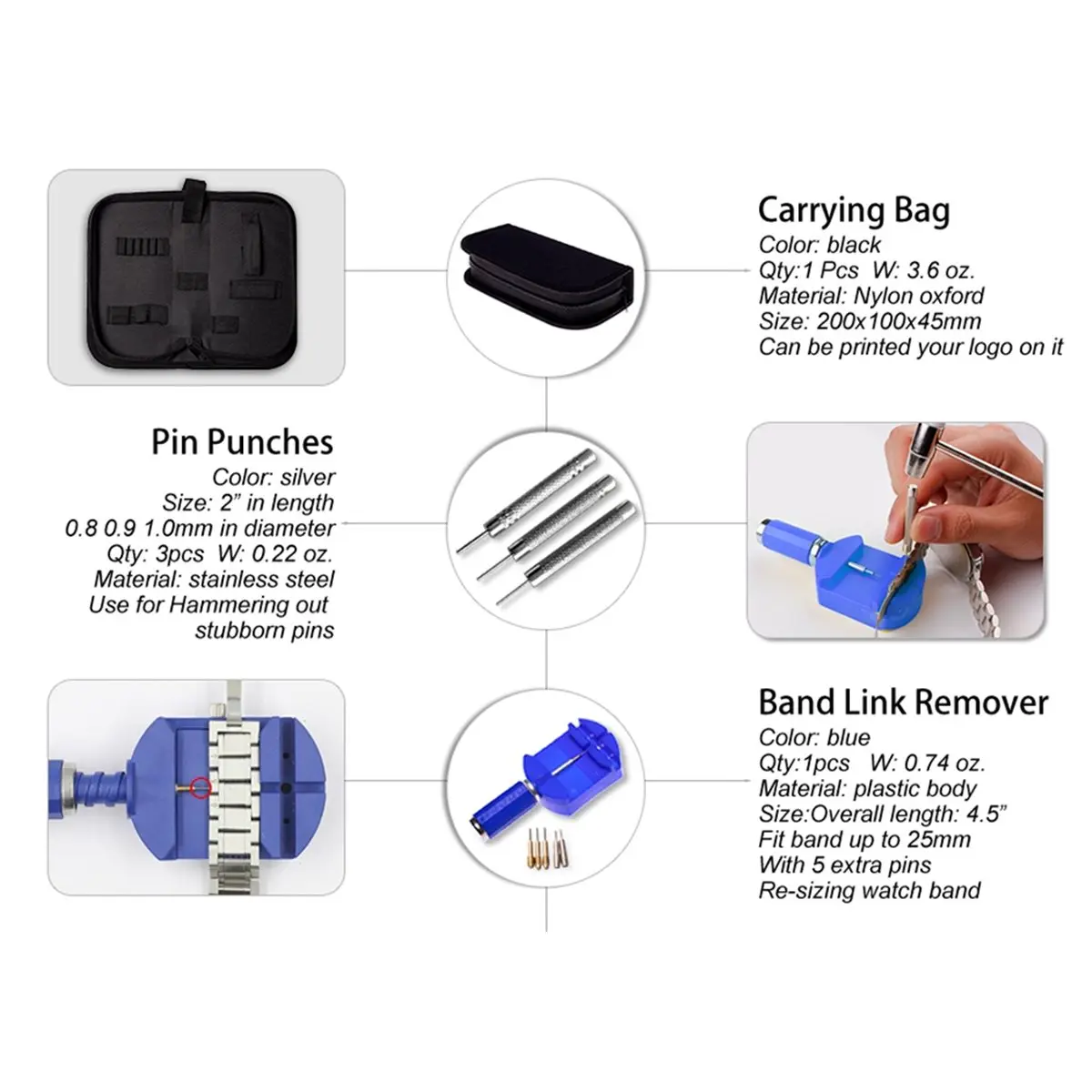 Comprehensive 147-Piece Watch Repair Kit - Ideal for Strap Adjustment, Back Opening & Battery Replacement [2026 MOCC]