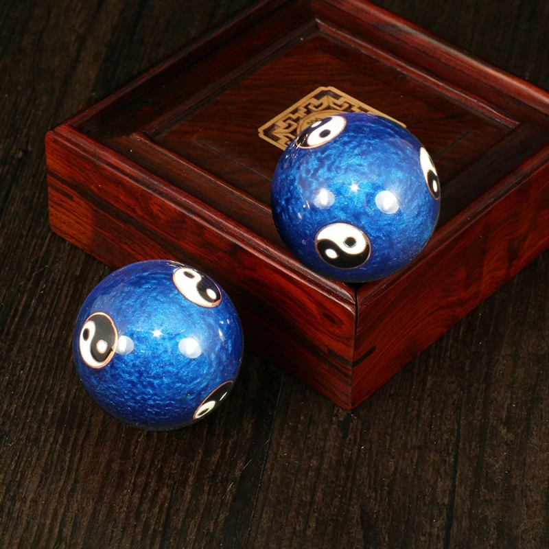 Baoding Balls Stress Relieve Balls Chinese Health Exercise Stress Relieve Hand Exercise Self-Massage to Improve Mobility