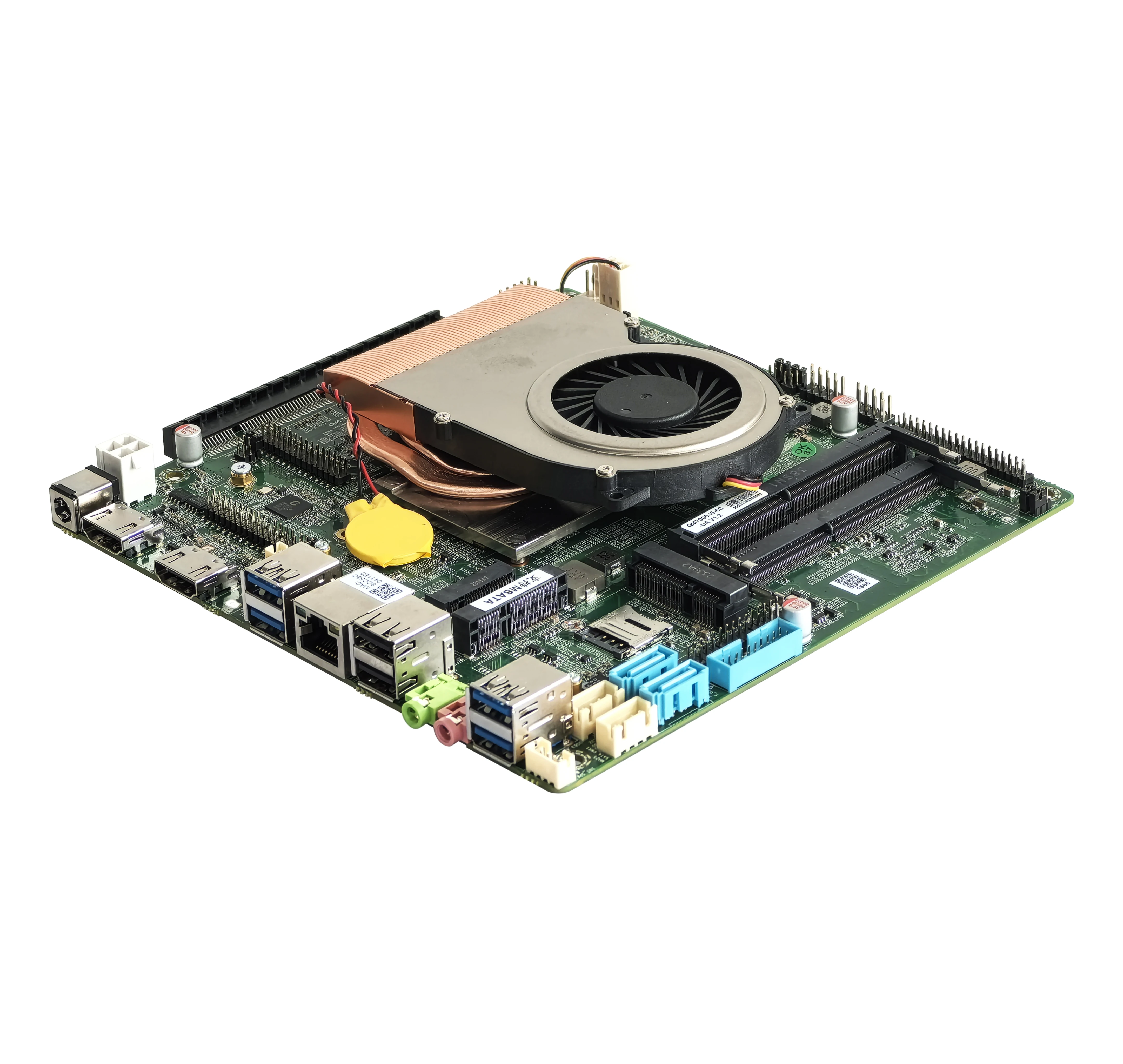 

2026 ELSKY I5 6300HQ Dual Output Mainboard 4K QM6000 with PCI-E X16 HM170/HM175 Chipset M.2 SSD SATA/NVME Protocol