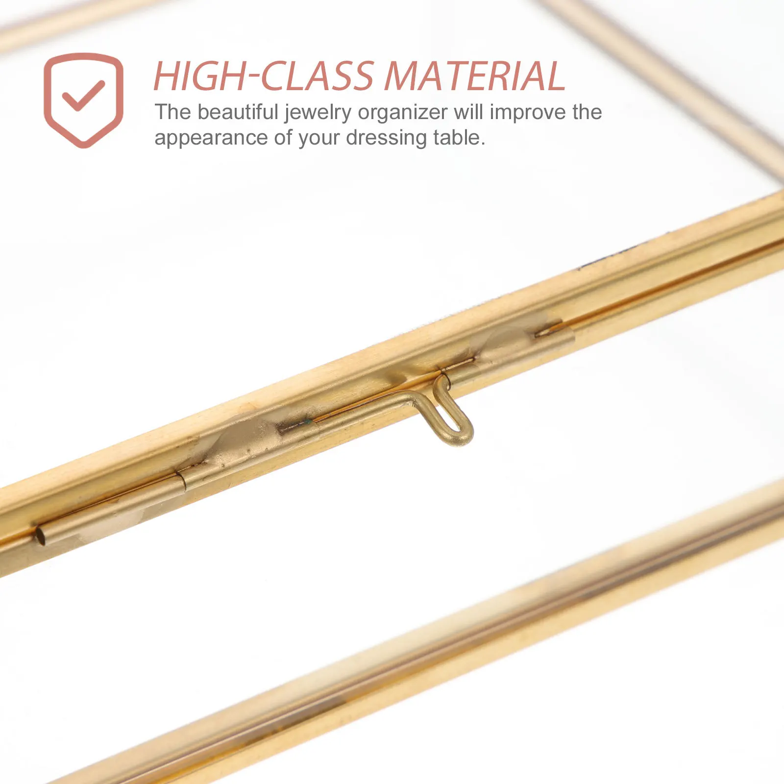 صندوق مجوهرات زجاجي رائع منظم شفاف للأقراط المعلقات دبابيس سطح المكتب صندوق مجوهرات زجاجي