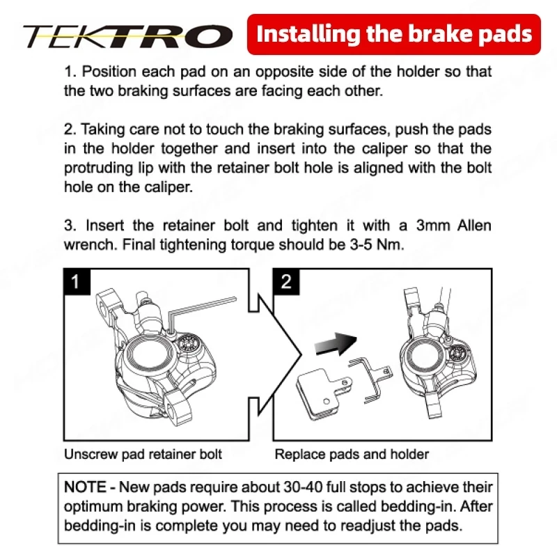 TEKTRO P20.11 Bantalan Rem MTB Sepeda Hidrolik Bantalan Rem Cakram untuk Shimano M335 395 Logam Keramik Bantalan Sepeda Bagian Bersepeda