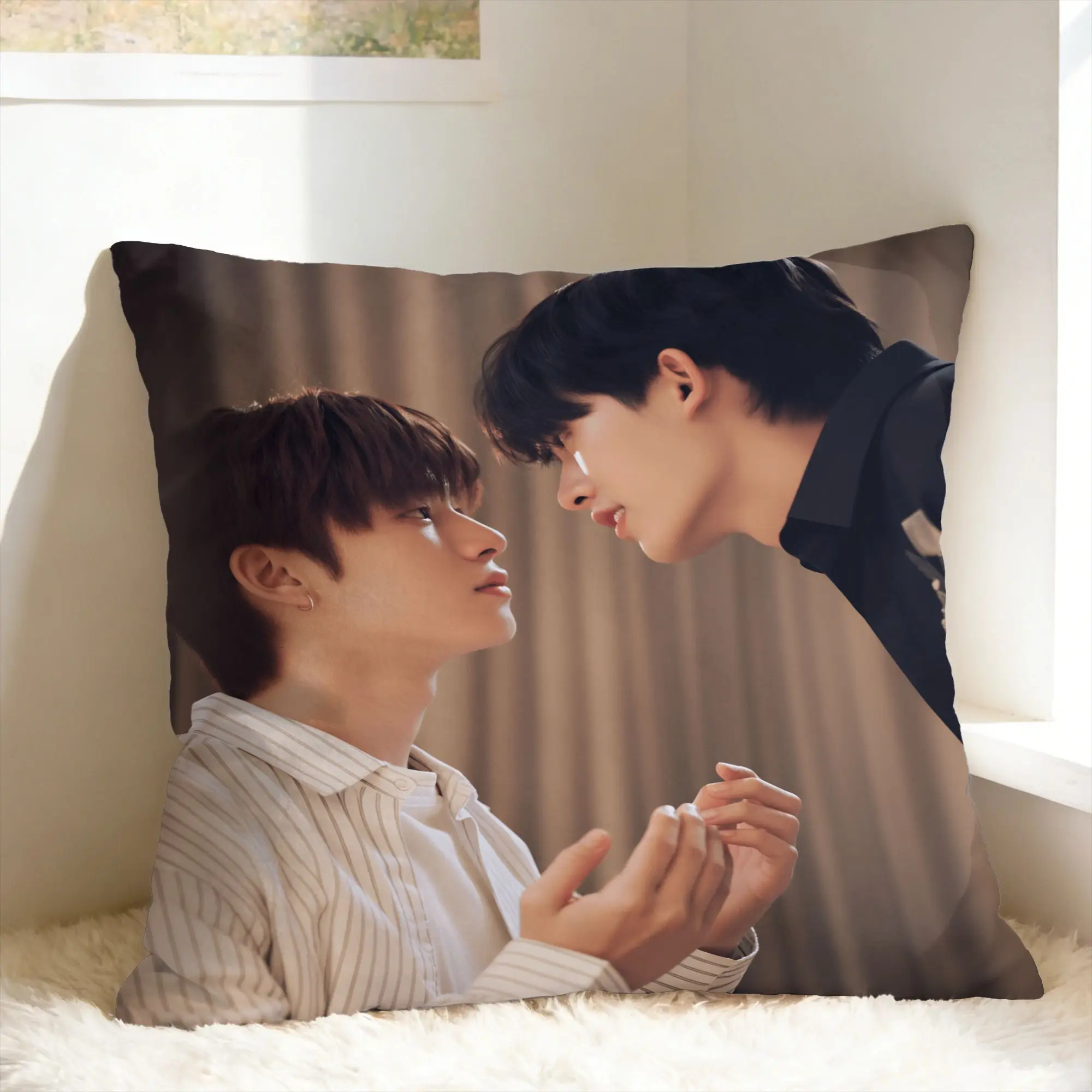 Thai BL Duang with You Pillow Case Porteetee Funny Pillow Cover Comfy Pillowcases For Living Room Chair