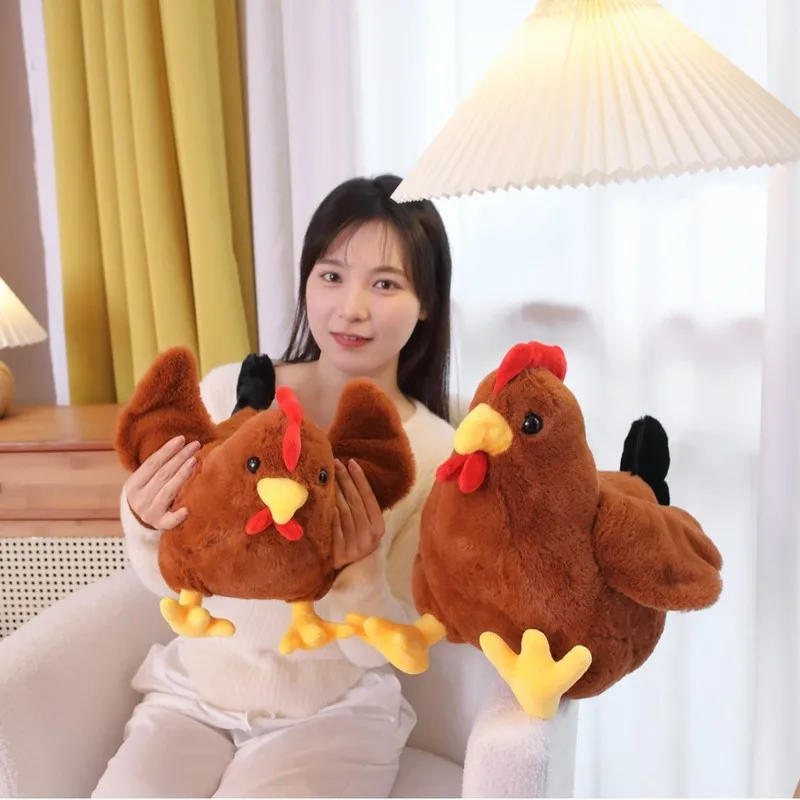 30/40 センチメートル新しいかわいい大きなオンドリぬいぐるみ子供の睡眠人形子供のクリスマスギフトペットの装飾