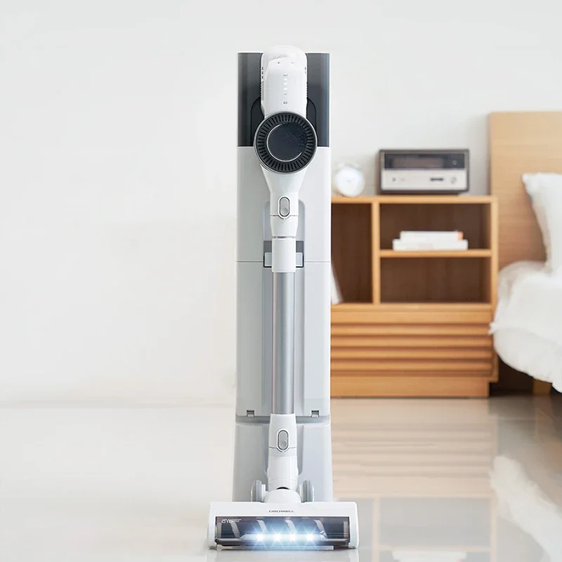 

Wet and dry household automatic electric steam mop Vacuum cleaner Hidden auxiliary storage with charging station