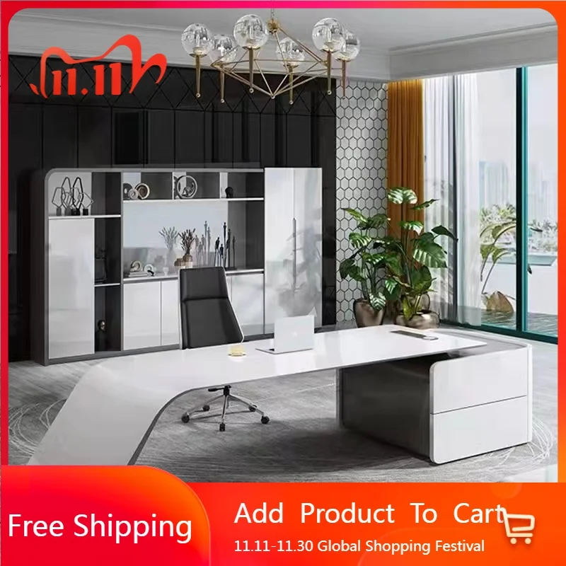 회의 특이한 사무실 책상 캐비닛 선반 제도 저렴한 사무실 책상 보관함 미니멀리스트 독특한 목조 국 가구