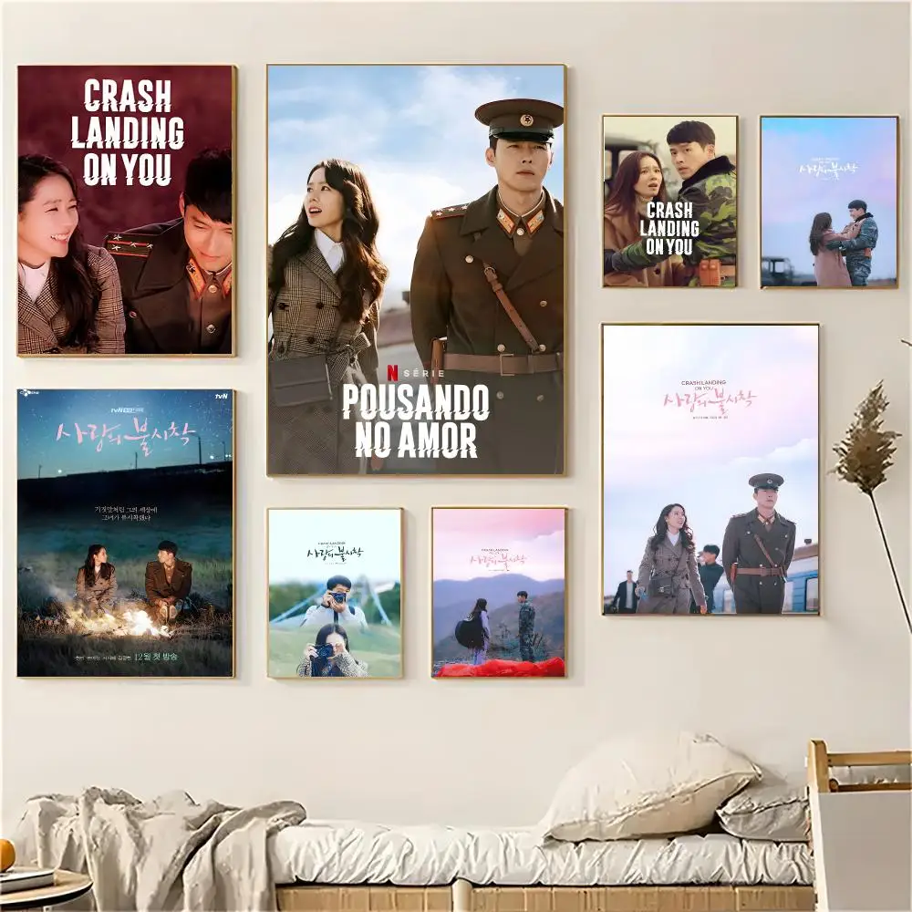 Crash Landing On You Poster Wall Art Print Art Suitable For Living Room Bedroom Bar Parlor Home Decoration Gift