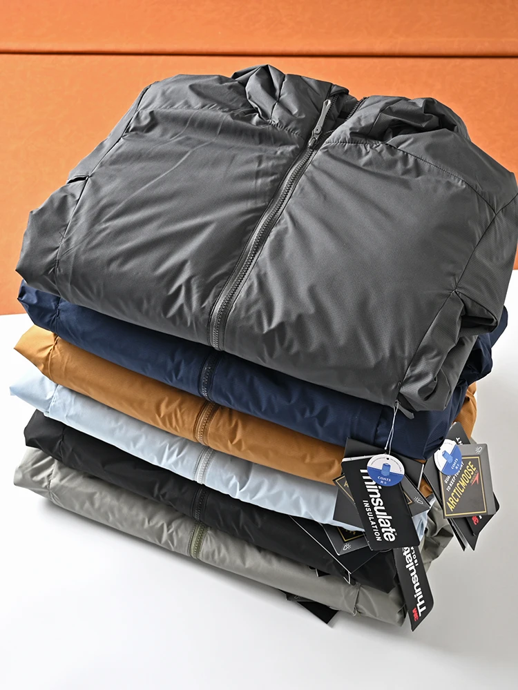 سترة رجالية قطنية سميكة للخارج دافئة عادية بأسلوب عسكري مقاومة للرياح أنيقة للخارج بأسلوب حضري طول عادي فضفاضة