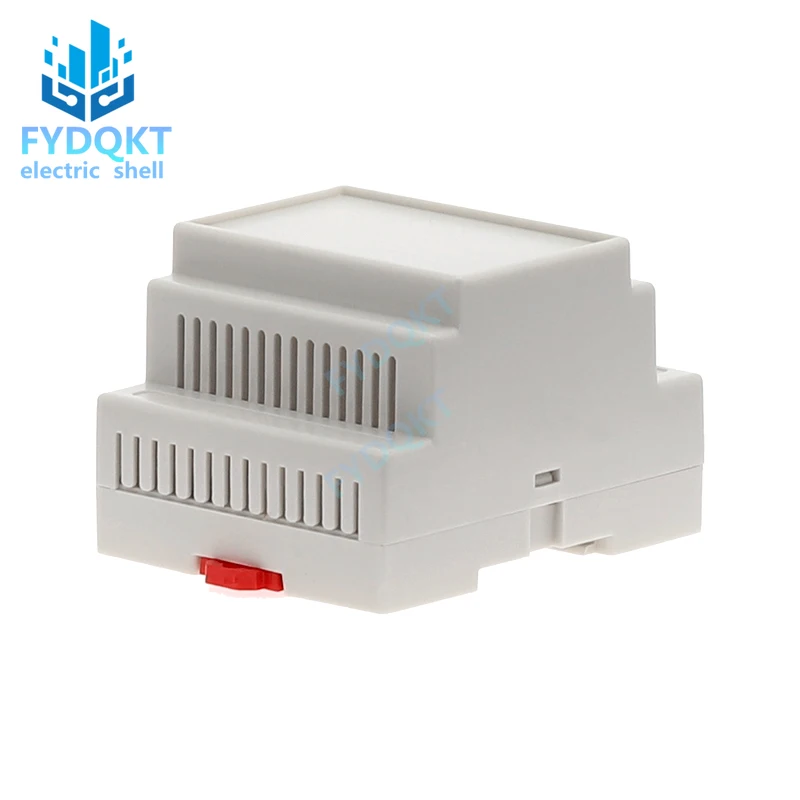 1PCS 4-22 DIN Rail PLC Junction Boxes ABS Plastic Electronics Box Chassis case 88x72x59mm 35-Rail Mounting Instrument Housing