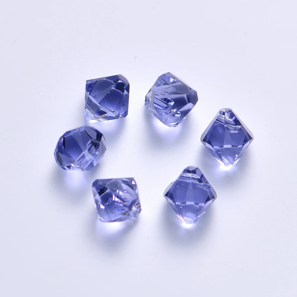 (6 piece) 6328 XILION Bi-Cone Pendant Loose Beads Rhinestone for DIY Jewelry Making Genuine Crystals from Austria