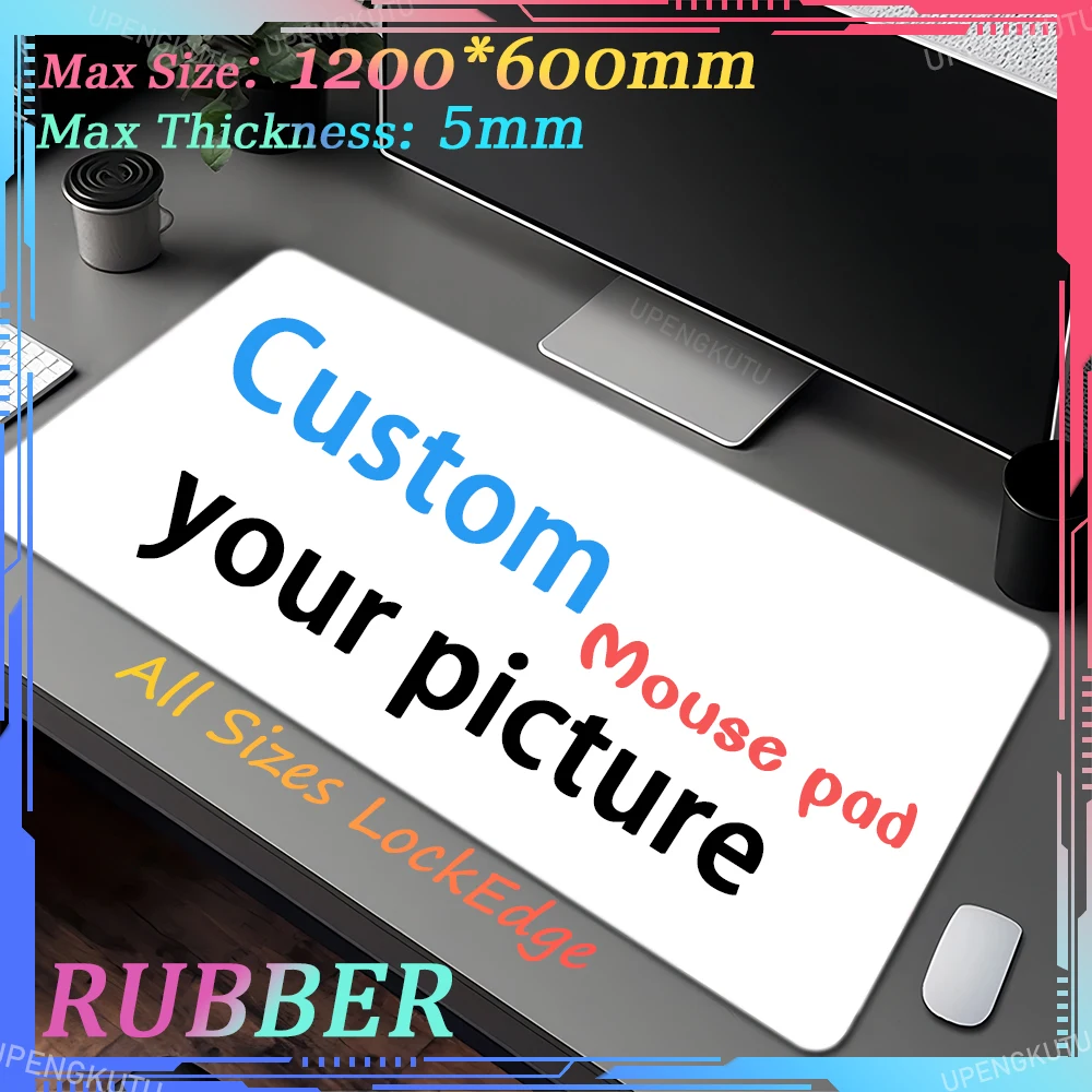 

Cartoon cute custom XXL mousepad oversized DIY game keyboard pad 1200X600X5mm carpet pad thickened table mat lock edge mouse pad
