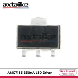 20PCS AMC7135 D7135 L7135 7135 AMC7135PKFT MEL7135 SOT-89 SMD 350mA Advanced Current Regulator IC High Power LED Driver Chip