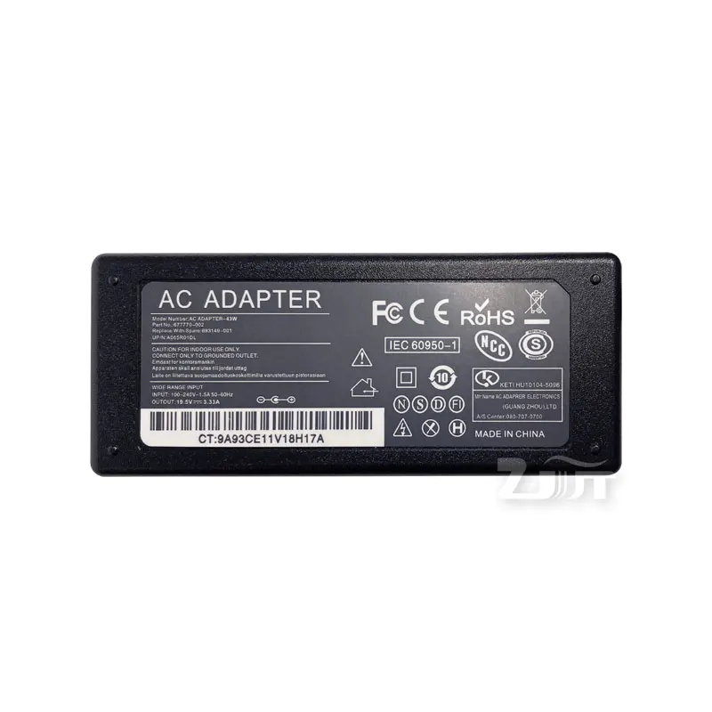 HP Chromebook用充電器,19.5v 3.33a 4.5x3.0mm,65w,ノートブック