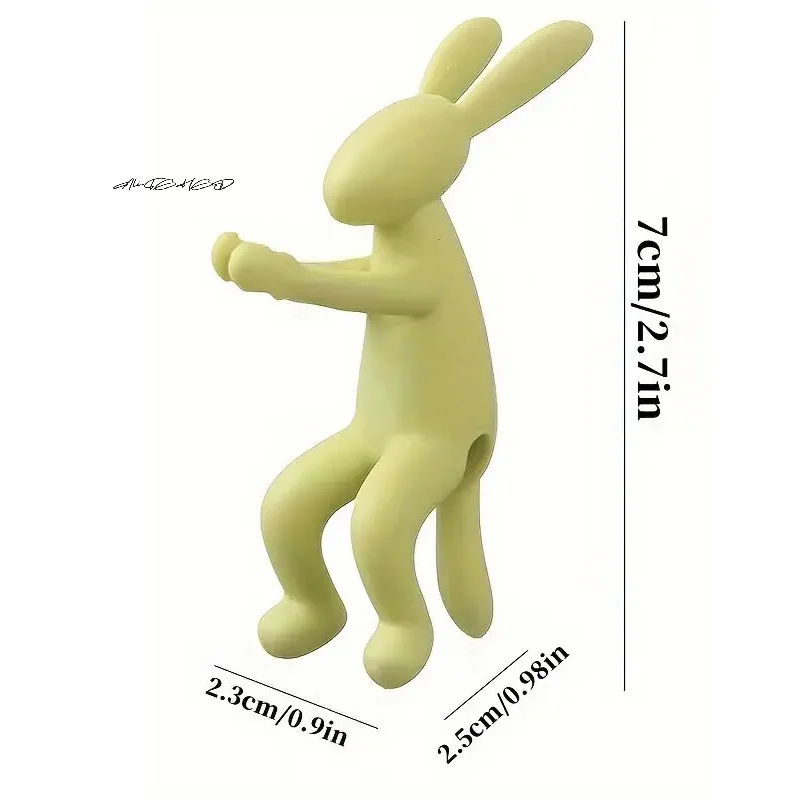 3 قطعة أوتاد نباتات الأرنب والقرد اللطيفة الشتلات المائية يدعم أصحاب الجذعية البلاستيكية لقطع حامل دعم النبات #6