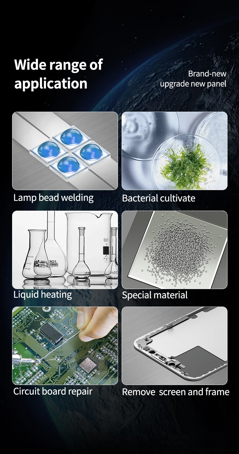 ช่าง HT-10 200W คงที่อุณหภูมิความร้อนตารางสําหรับ Comuter โทรศัพท์หน้าจอกรอบกําจัดบอร์ด PCB อุ่นแพลตฟอร์ม