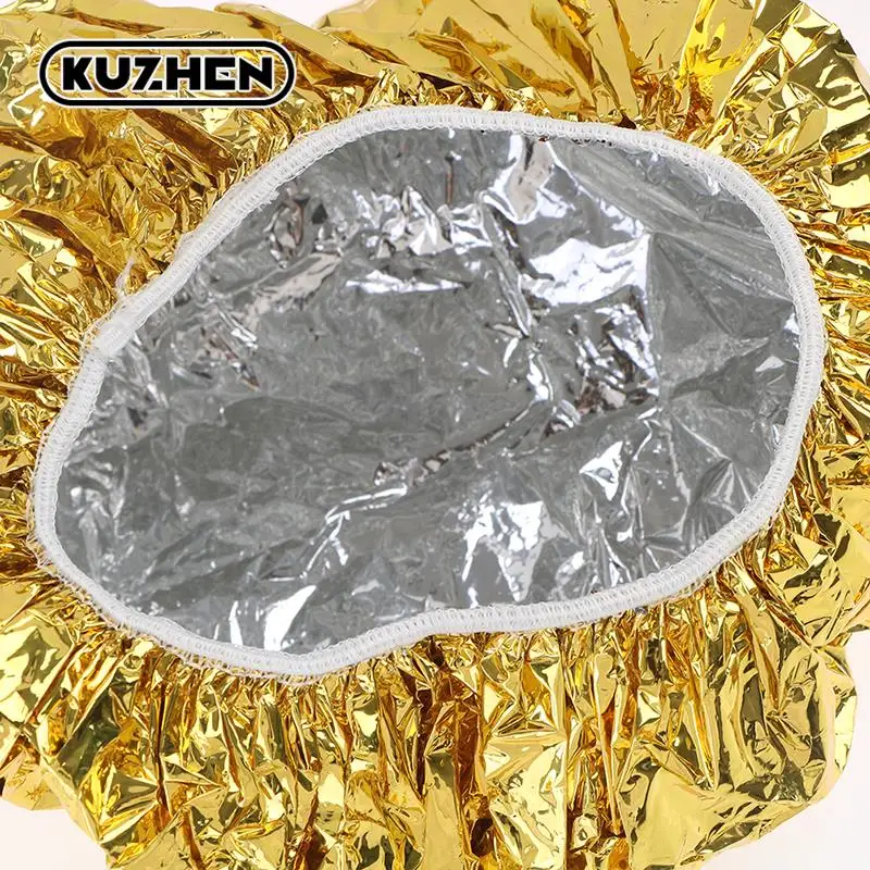 Ladies shower cap thermal insulation aluminum foil hat stretch shower cap hair salon hair dyeing cap hair dyeing tools