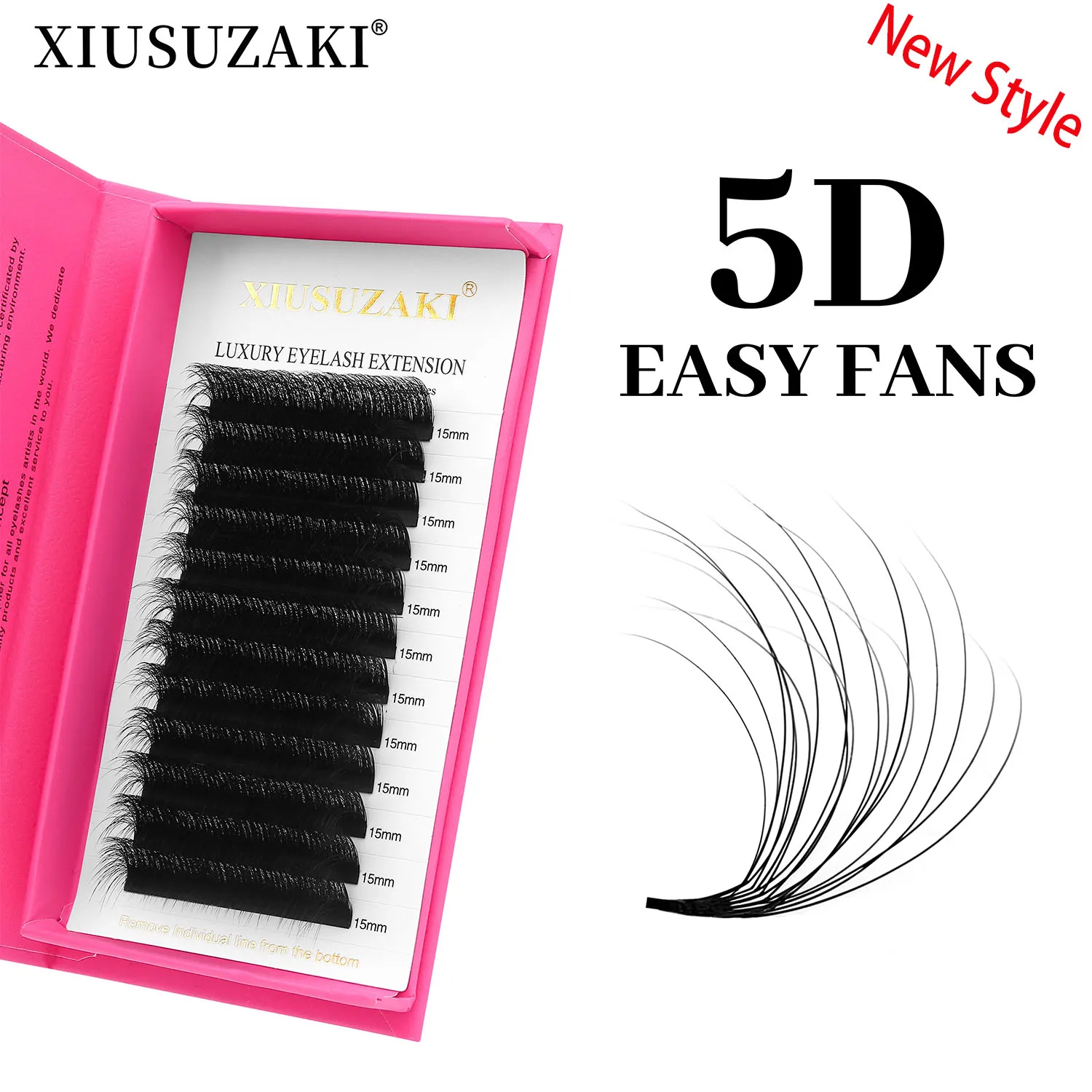 

New 5D Easy Fans Eyelashes Extensions Bloom Flowering False Eyelashes Individual Premade Volume Fans Eyelash Extensions Shop