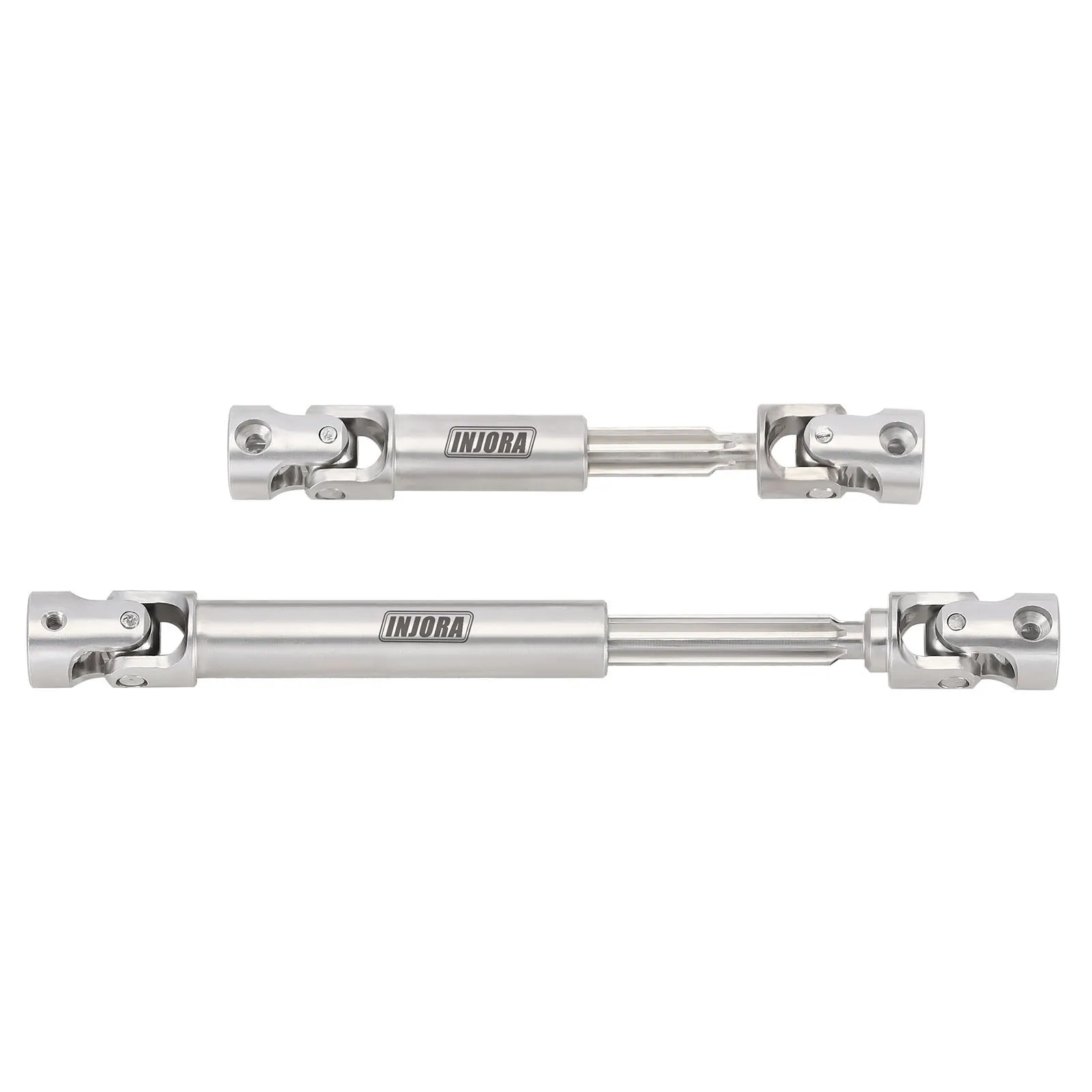 INJORA Stainless Steel Center Drive Shafts for 1/18 RC Crawler TRX4M High Trail K10 F150 (4M-72)