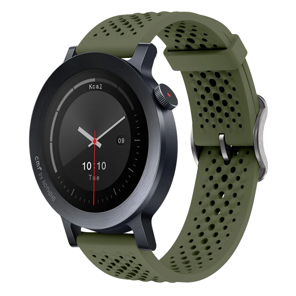 Correa deportiva transpirable de 22mm para CMF Watch 3 Pro, pulsera de silicona suave para CMF By Nothing Watch Pro 2, Correa de reloj inteligente