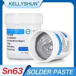 500g Smt Patch Solder Paste Bga Mobile Phone Repair Welding Low Temperature 183℃ Planting Containing Silver Tin Mud Sn63