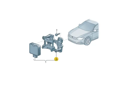 ACC Radar Sensor Repair Bracket  Set  For VW Passat B8 Skoda Superb  2015-2023  3Q0 998 561 3Q0998561