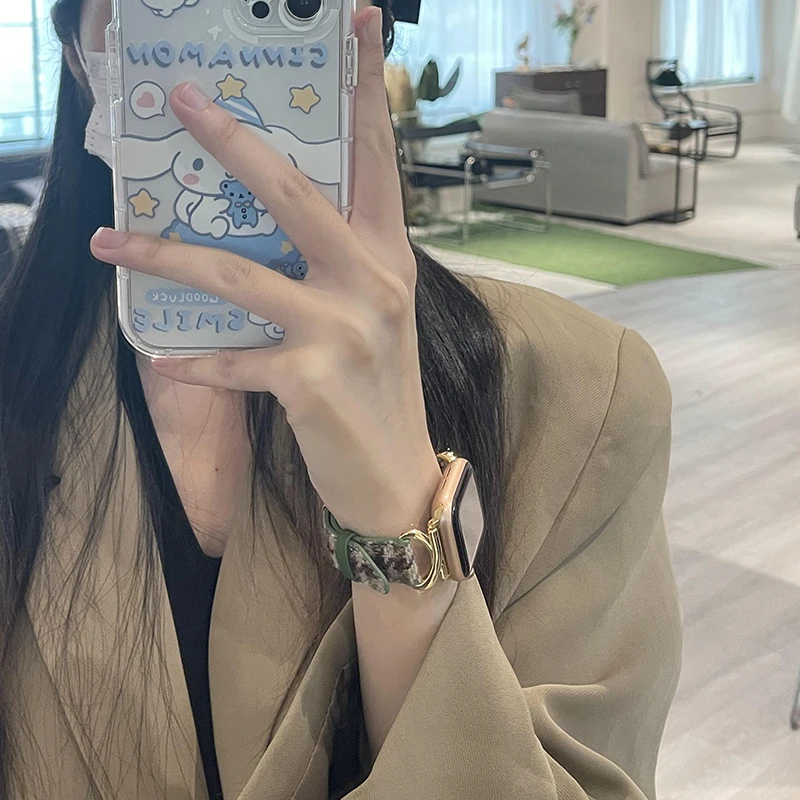 Apple Watch用レトロレザーストラップ,44mmバンド443849,iwatchシリーズ7 8 6 se 5 4