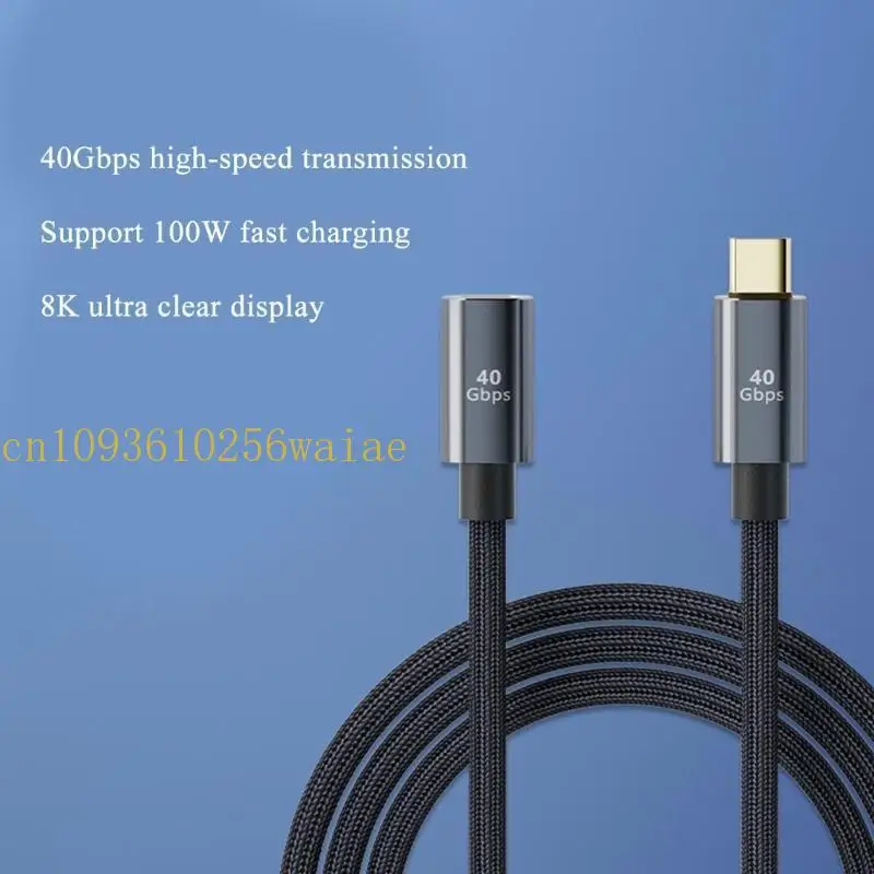 652F Type-C PD 100W محول سريع الشحن من الذكور 40 جيجابايت محول لهاتف الكمبيوتر المحمول #2