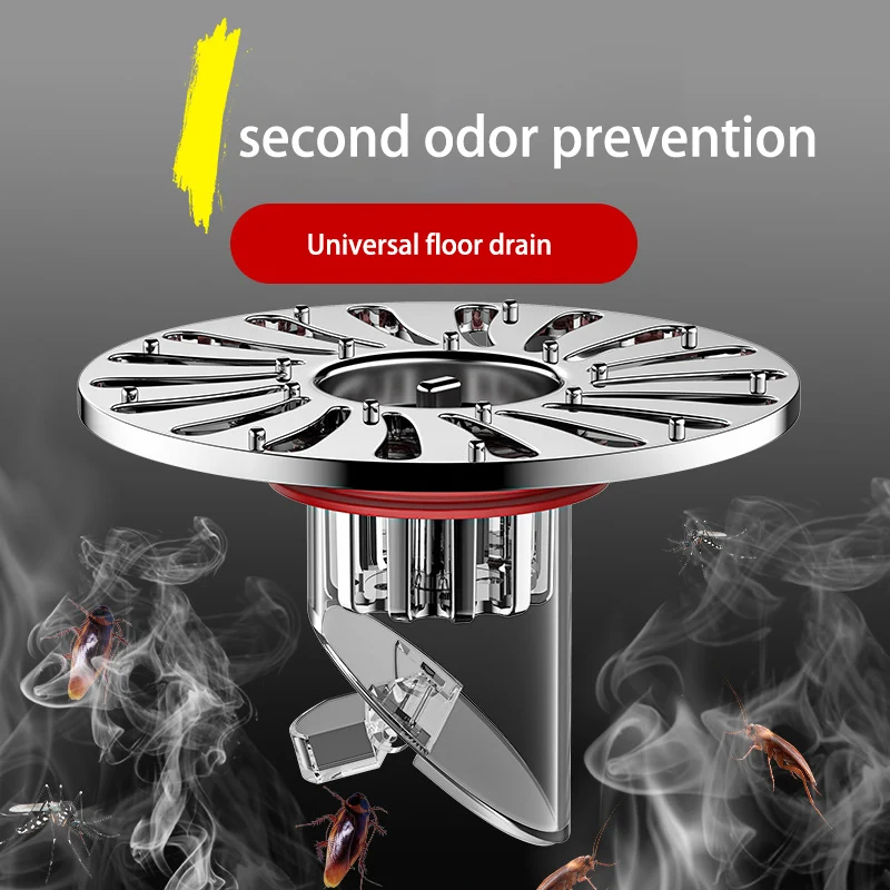 Floor Drain Bathroom Sewer Anti-odor Floor Drain Core Plug-and-play Anti-blocking And Insect-proof Household Deodorizer