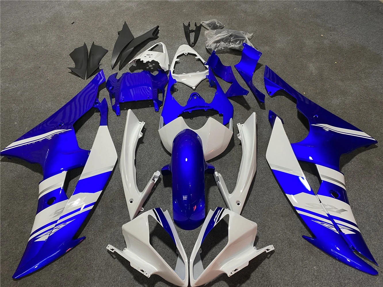 Motorcycle Fairing Fit YZF R6 2008 2009 2010 2011 2012 2013 2014 2015 2016 Fairing body blue white