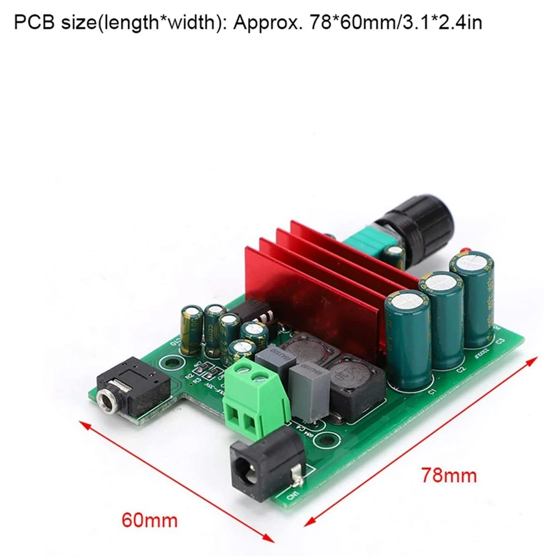 Top Deals Power Amplifier Board High-Sensitivity Mono TPA3116 Subwoofer Amplifier Module with NE5532 OPAMP