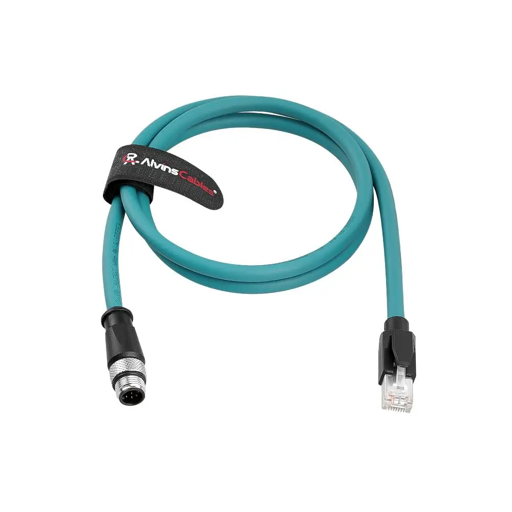 cavo-ethernet-alvin's-cables-m12-a-code-8-pin-maschio-a-rj45-cat6a-schermato-per-automazione-industriale-e-rete-8m-262ft-verde