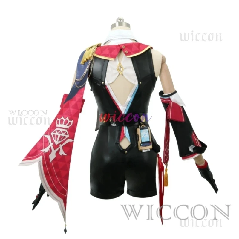 

x;3,c'5\b/Game Honkai Star Rail Full Set Outfit PU Uniform Topaz Cosplay Wig Costume Shoes Boots5'g,7\j'8/