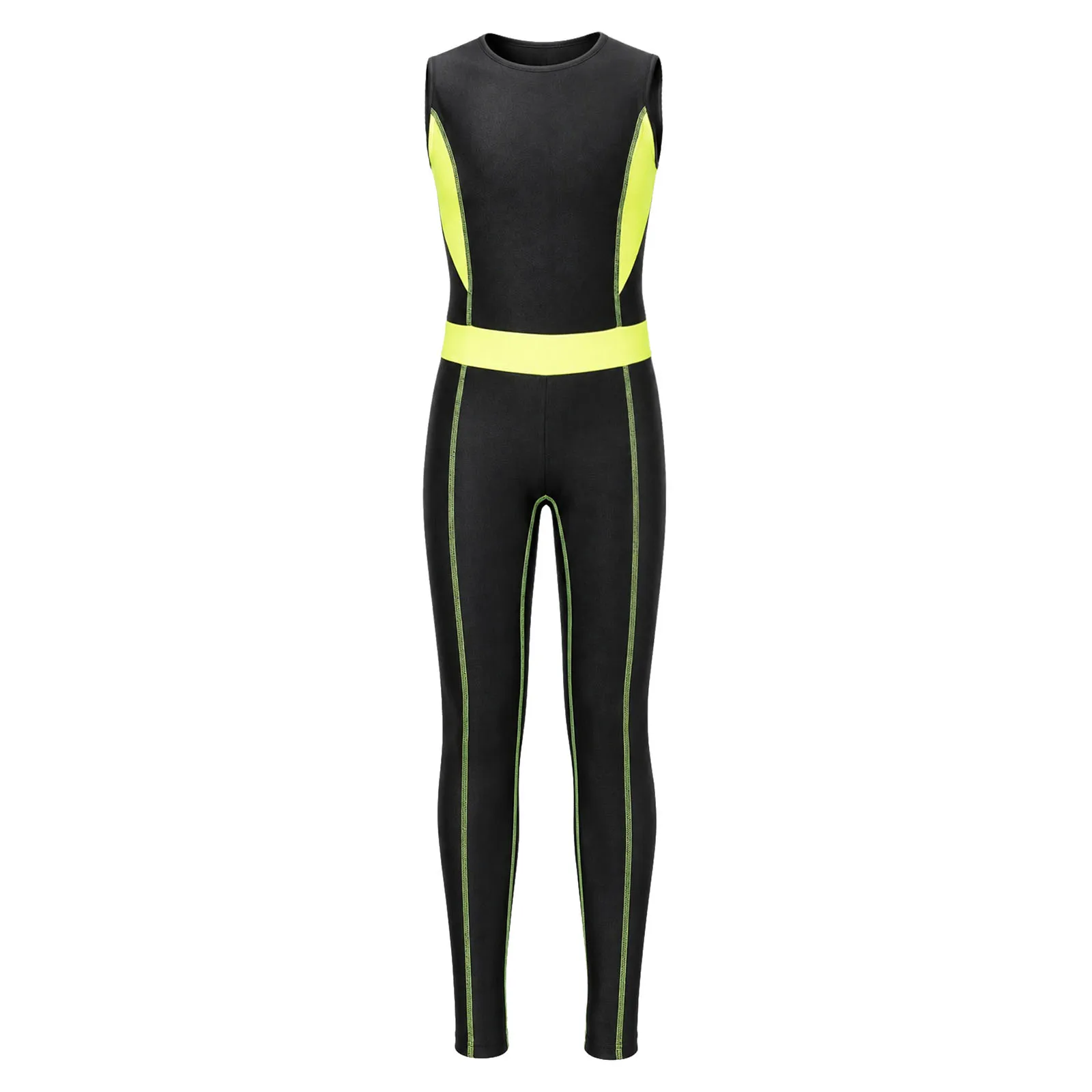 Ärmelloses Gymnastik-Unitard für Jungen, Kinder-Trainingsanzug, dehnbarer Leotard, Tanz-Trainings-Jumpsuit, Ballett-Tanz-Wettkampfkleidung – Detail 15