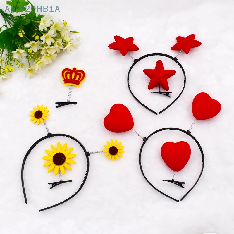 

1Pcs 3D Headbands With Spring Hairbands For Women Hair Accessories Girls Fashion Hairband Girl Headwear Hairpin