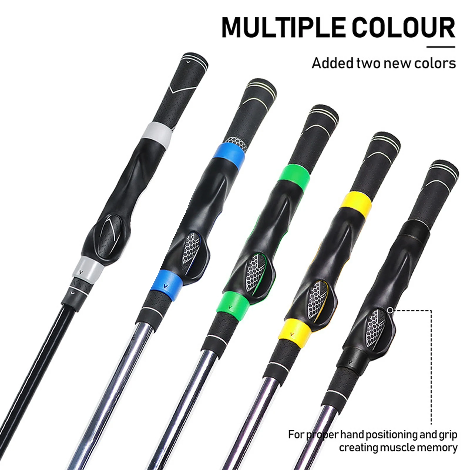 Picture 3: Golf Grip Trainer / Golf Alignment Rods Reusable Correct Hand Position Tool / Magnetic Chipping Golf Cutting Direction Indicator