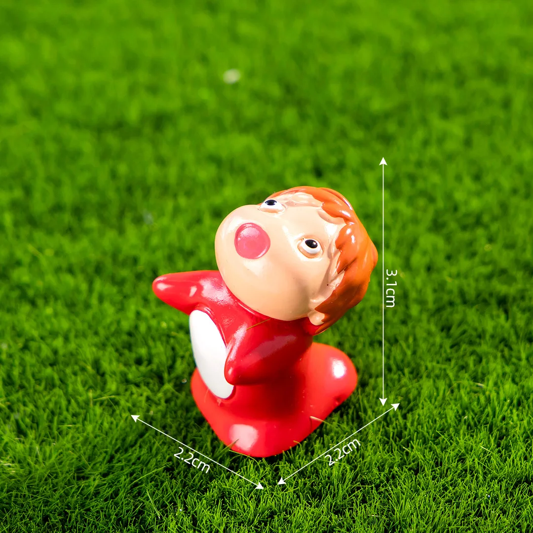 Anime lindo personaje de película luciérnagas chica y Ponyo PVC figura de acción modelo juguetes regalo