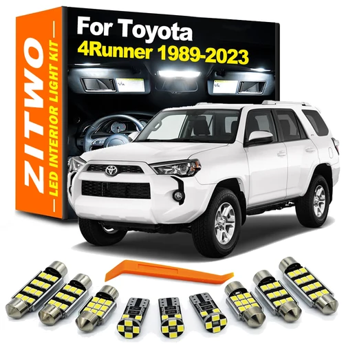 ZITWO-accesorios de bombilla LED para coche, Kit de luz de lectura de cúpula Interior para Toyota 4Runner 1989- 2016 2017 2018 2019 2020 2021 2022 2023