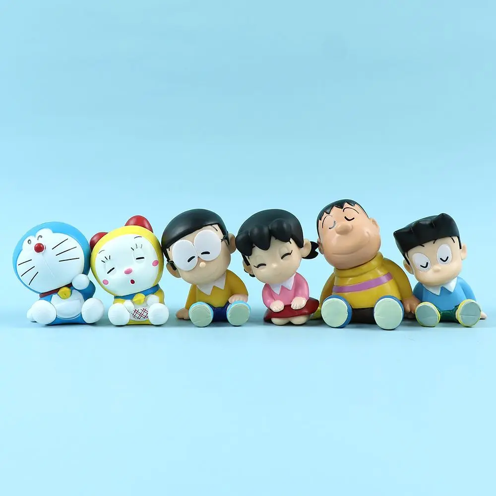 Muñecos de peluche de Doraemon, Nobita y Gian, adornos para el tablero del coche, lindas decoraciones para el interior del coche, decoración de escritorio, regalos.