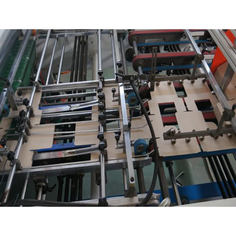 LKS800C Automatic Kraft Gift Paper Packaging Box Window Patching Making Machine Rotary Plastic Film Cut PLC Core Lukes Brand