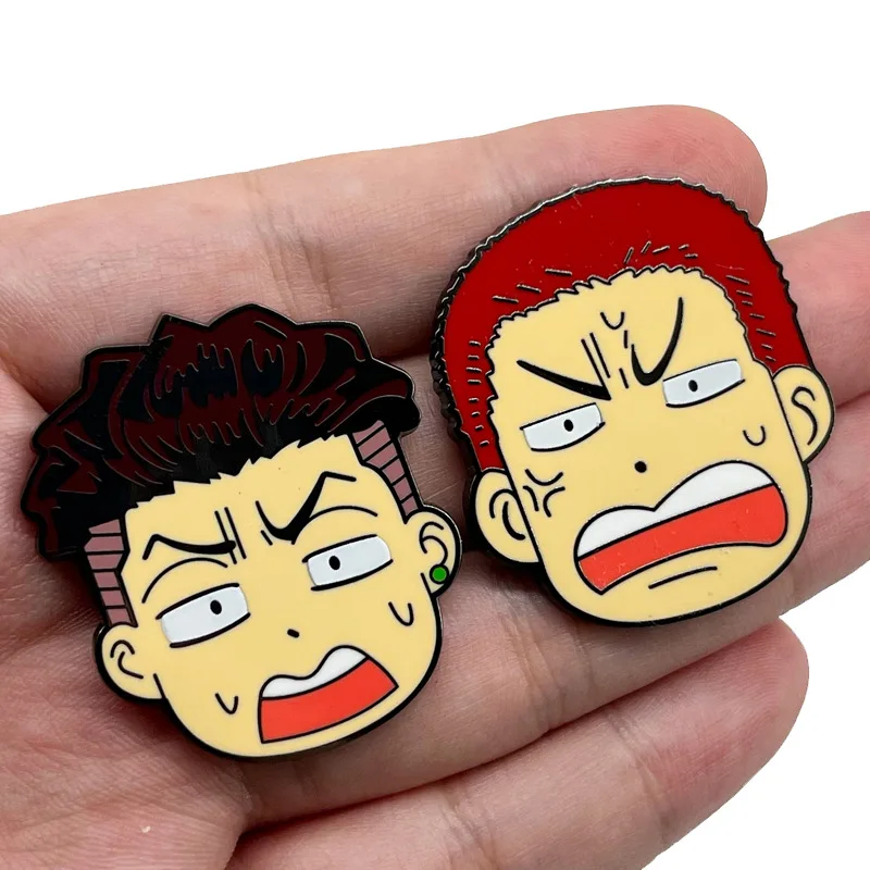 Slam Dunk Japanese Anime Basketball Enamel Pin Lapel Pins for Backpacks Brooches for Clothing Cool Badges Fashion Accessories