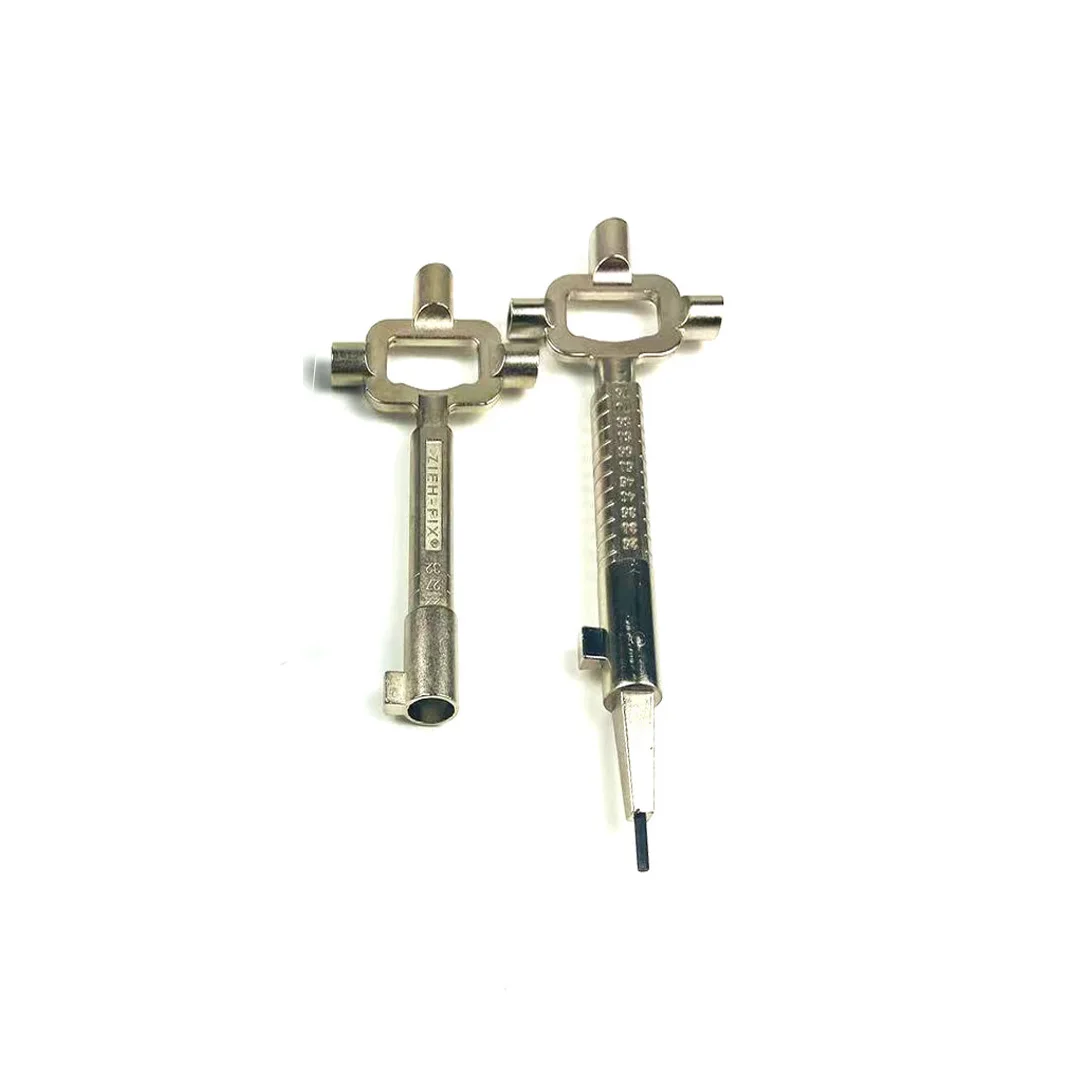 2pcs Multitools, Building Keys and Locksmith Lock Keys, Measuring Tools for Lock Cylinder 6 in 1 Construction Key