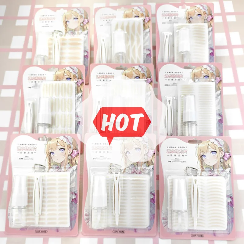 สติกเกอร์ติดตาสองชั้นแบบล่องหน แถบยกเปลือกตา แถบติดตาสองชั้น เทปกาวติดตา อุปกรณ์ติดตา