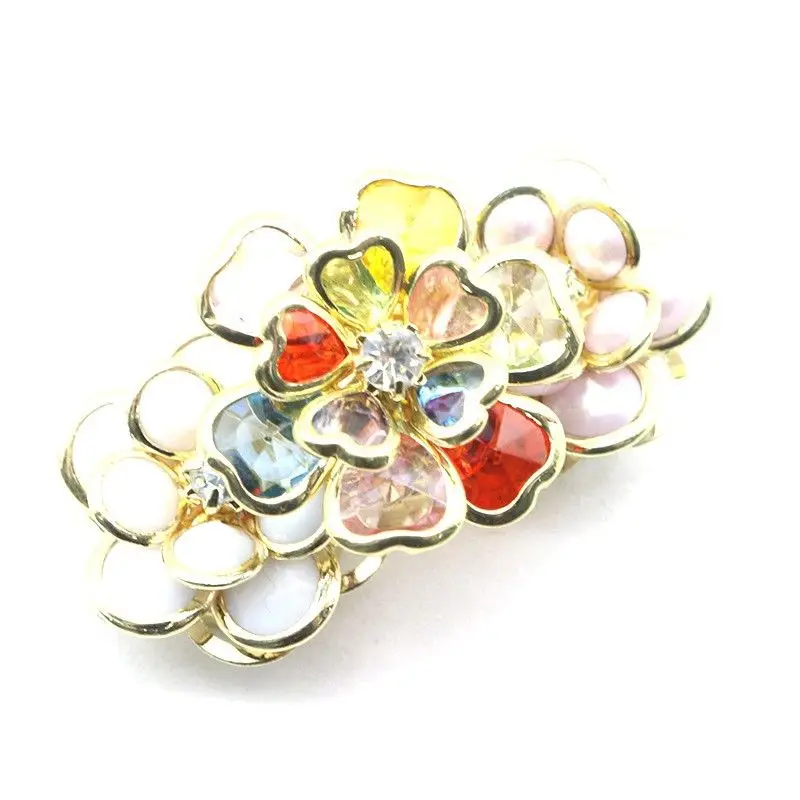 New 1Pcs 23mm Floral Cufflinks Shirt Buttons DIY Handmade Decoration Women\'s Diamond Studded Shirt Dress Alloy Accessories