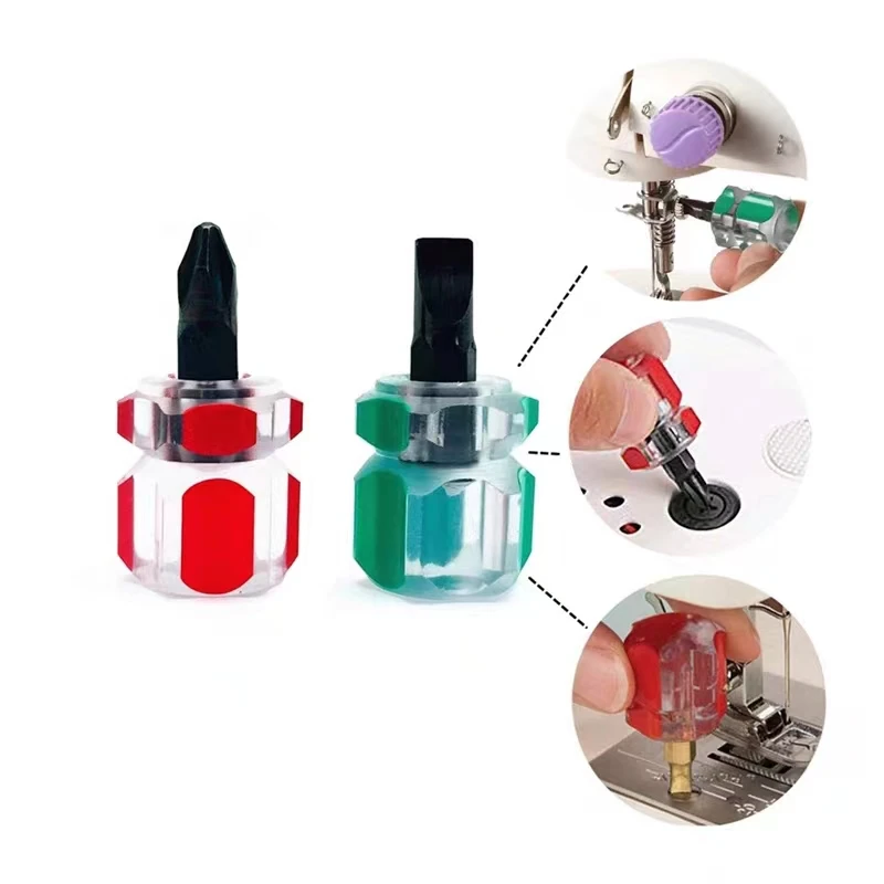 Sewing Machine Parts Screwdriver Pen Mini Small Portable Repair Tools Kit Radish Phillips Plate Short Slotted Cross Set Flat