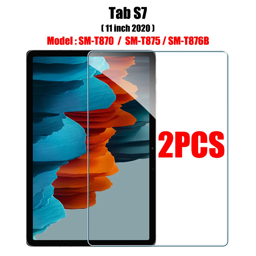 2PCS Gehard Glas Screen Protector voor Samsung Galaxy Tab S8 Ultra Plus S6 Lite S7 Fe A7 Lite a8 S9 A9 Tablet Accessoires Film