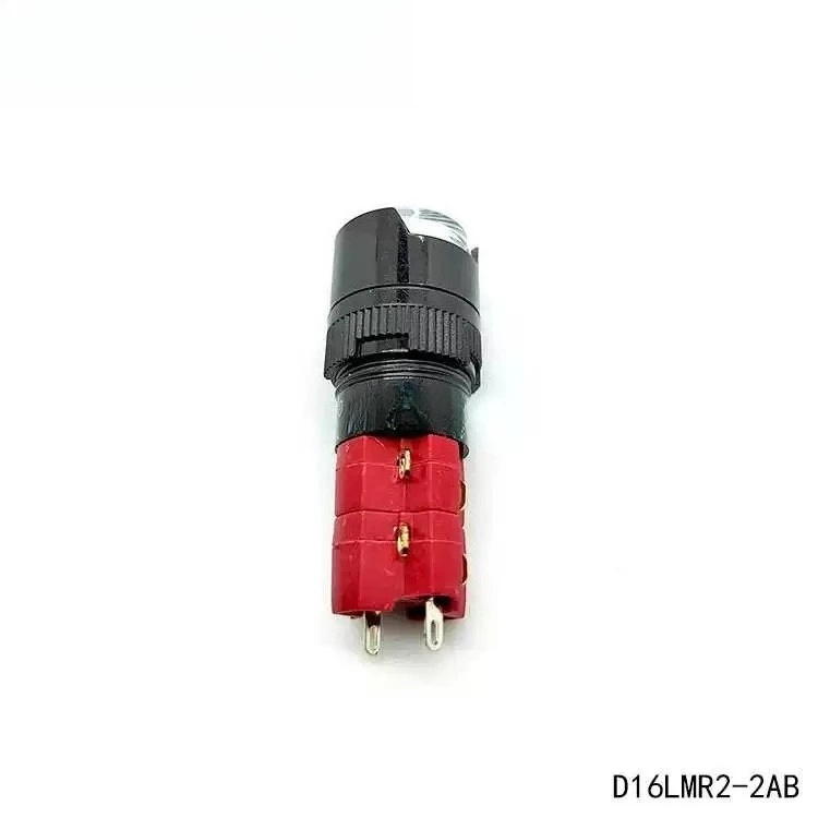 D16LMR2-2AB with Lamp Self-reset Button Switch Button 16mm Round 2NO + 2NC